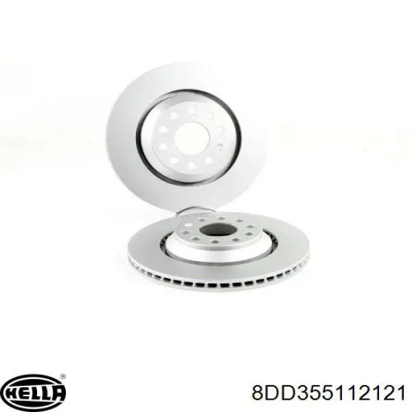 Купити 8DD355112121 HELLA Диск заднього гальма