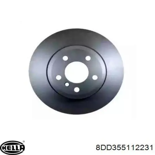 8DD355112231 HELLA диск гальмівний передній