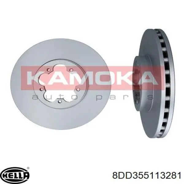 Гальмівні диски передні 8DD355113281 HELLA