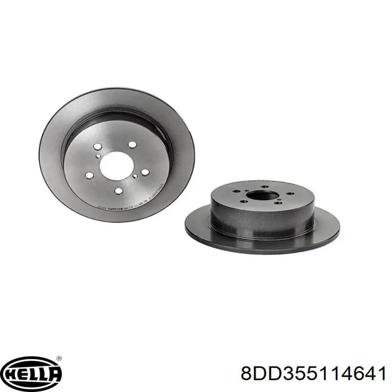 Купити 8DD355114641 HELLA Диск заднього гальма