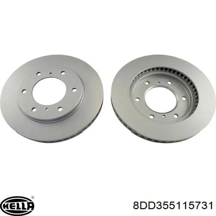 Гальмівні диски передні 8DD355115731 HELLA