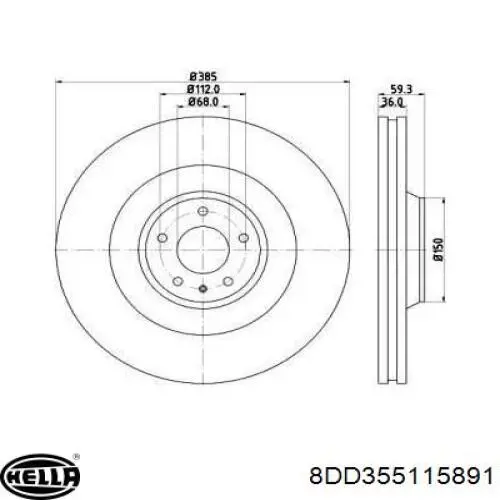 Купити DDF2222C1 Ferodo Ротор гальмівний