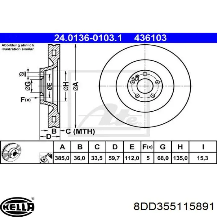 Диск переднього гальма Ferodo DDF2222C1 ціна, від 26.04 USD