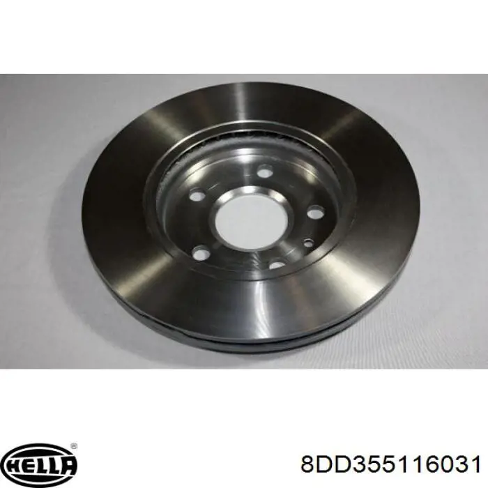 Диск гальмівний передній HELLA 8DD355116031