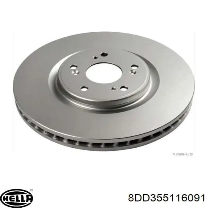 Гальмівні диски передні 8DD355116091 HELLA