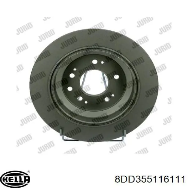 Купити 8DD355116111 HELLA Диск заднього гальма