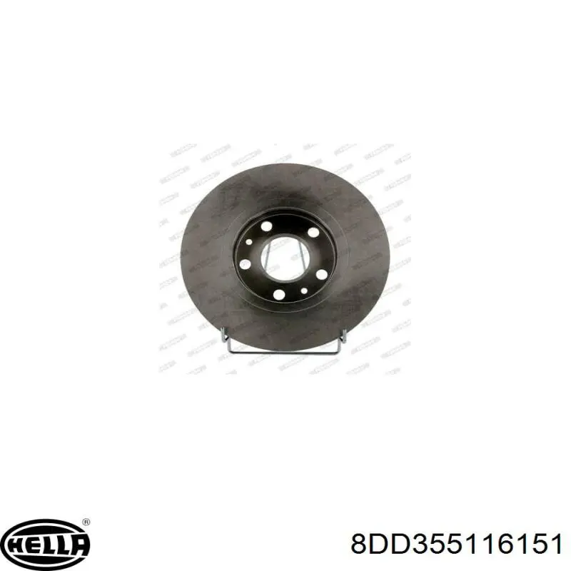 8DD355116151 HELLA Гальмо дискове переднє