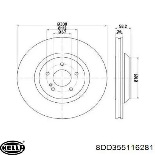 Задні дискові гальма Mercedes A2304230812 ціна, від 66.25 USD