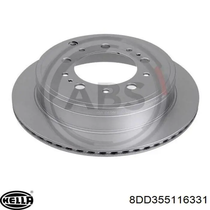 Купити 8DD355116331 HELLA Диск заднього гальма