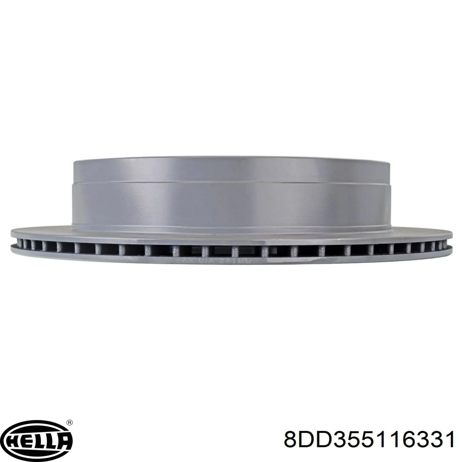 Гальмівні диски 8DD355116331 HELLA