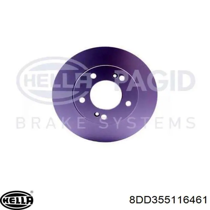 Диск переднього гальма HELLA 8DD355116461 ціна, від 59.47 USD