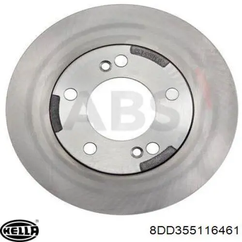 Купити 8DD355116461 HELLA Ротор гальмівний