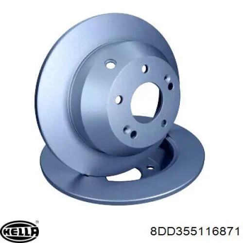 Гальмівні диски 8DD355116871 HELLA
