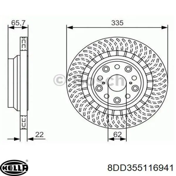 Гальмівні диски 83075022D R1 Concepts