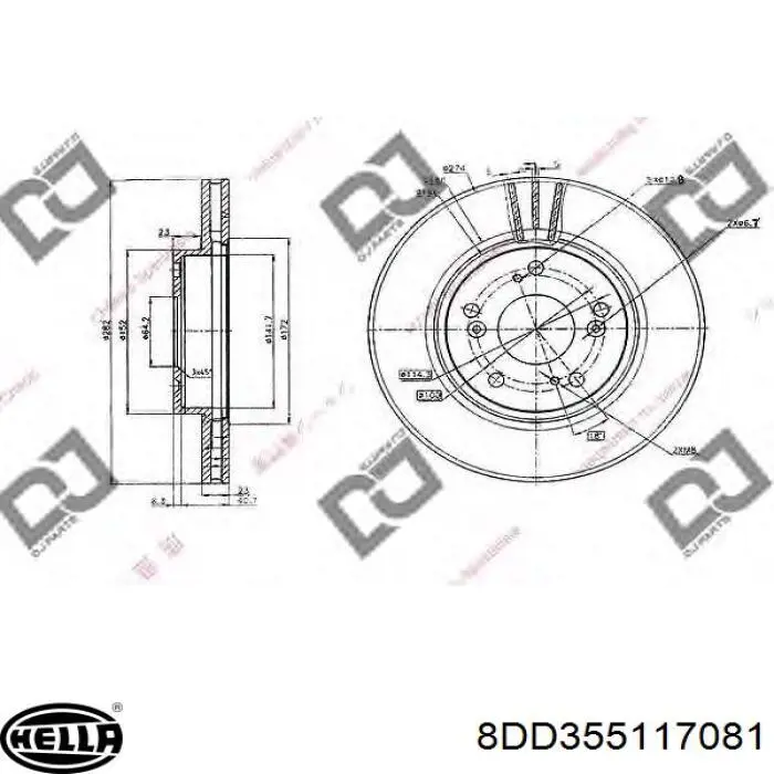 RT20343GLT5 Rotinger Гальмо дискове переднє