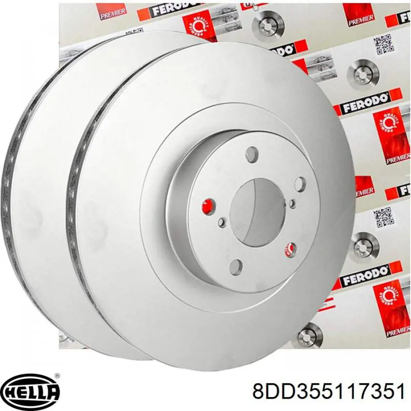 Гальмівні диски 8DD355117351 HELLA