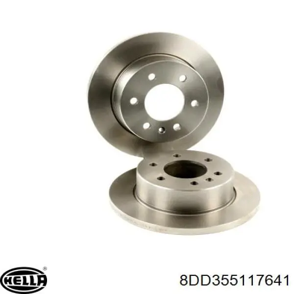 Задні дискові гальма HELLA 8DD355117641 ціна, від 44.21 USD