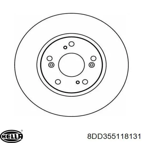 Купити 8DD355118131 HELLA Ротор гальмівний