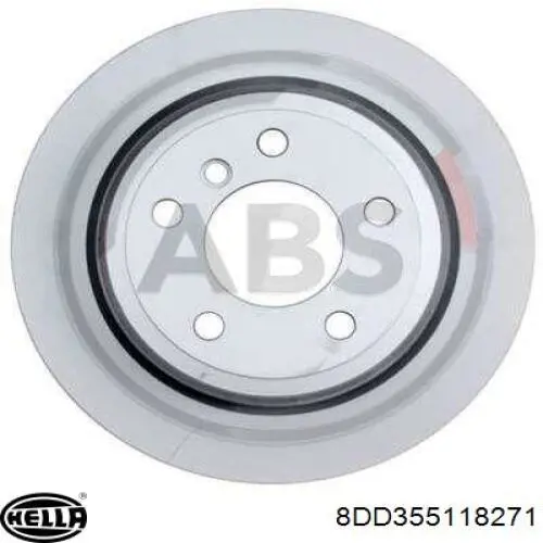 Купити 8DD355118271 HELLA Диск заднього гальма