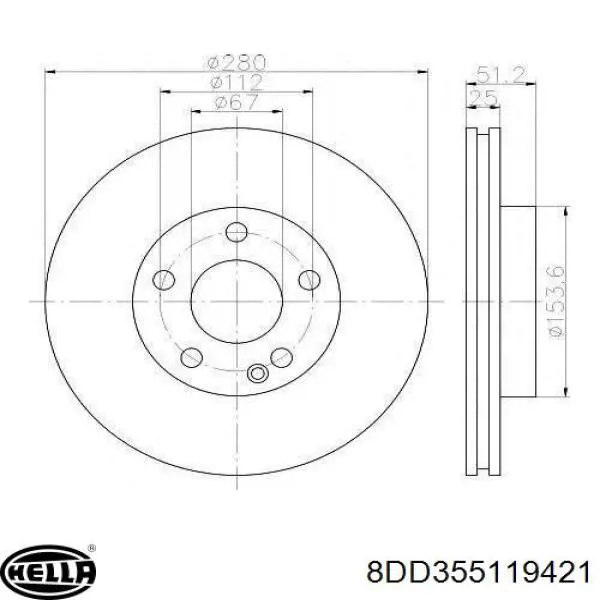 ADU174364 Blue Print Дискові гальма
