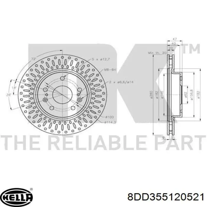 Диск переднього гальма Hi-q SD4810 ціна, від 34.80 USD