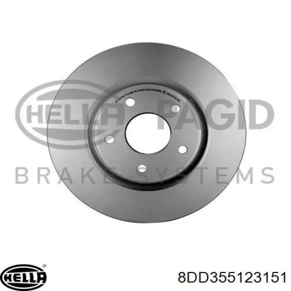 8DD355123151 HELLA диск гальмівний передній