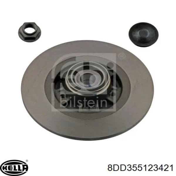 Задні дискові гальма HELLA 8DD355123421 ціна, від 81.17 USD
