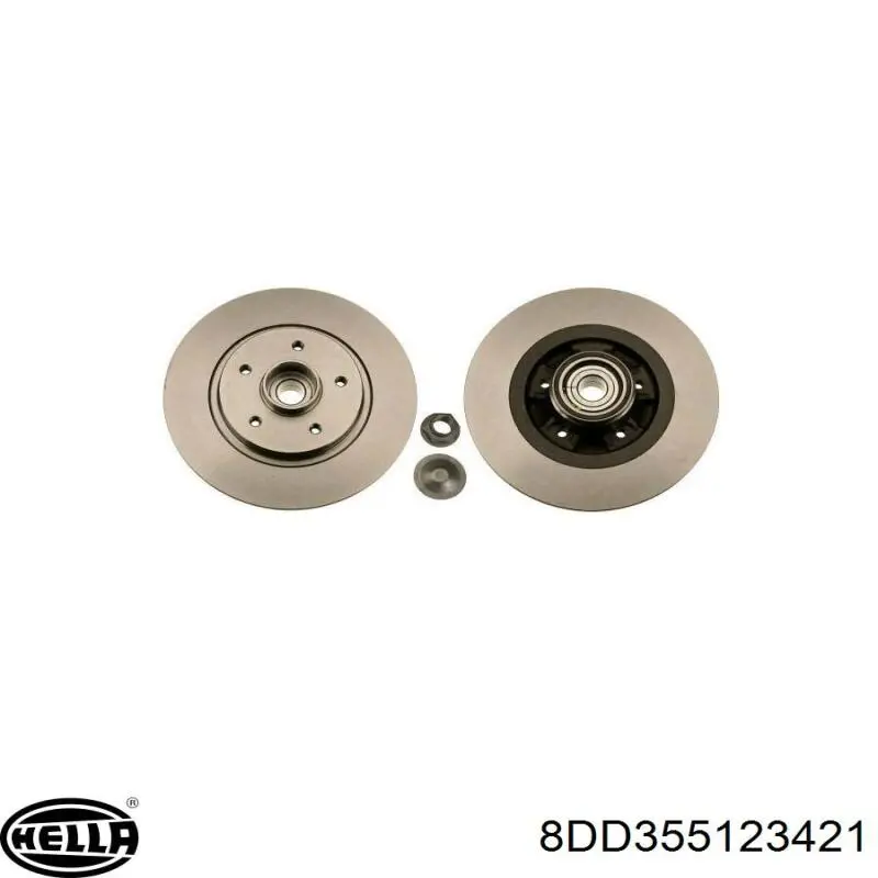 8DD355123421 HELLA Дискові гальма