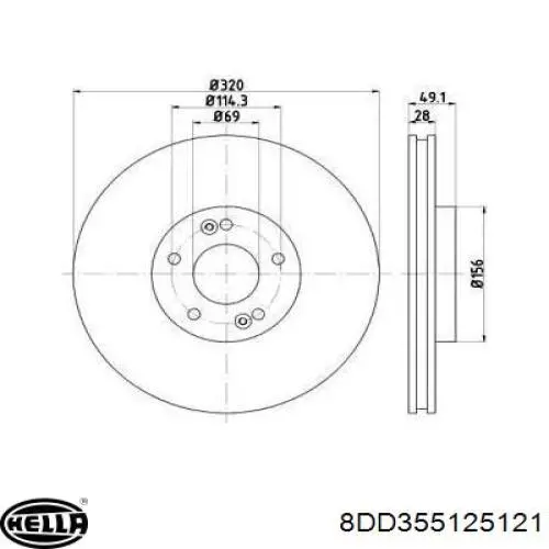 Купити SD1091 Sangsin Ротор гальмівний