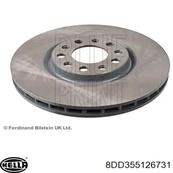 Гальмівні диски передні 8DD355126731 HELLA