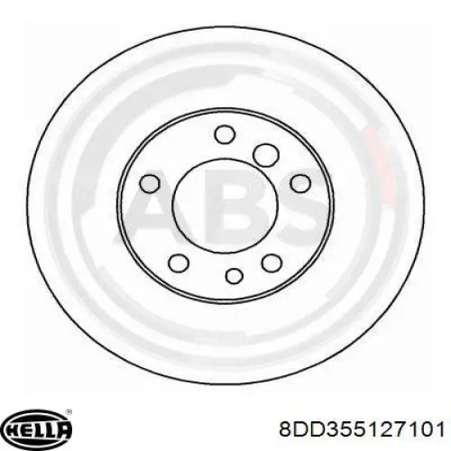 Купити 8DD355127101 HELLA Ротор гальмівний