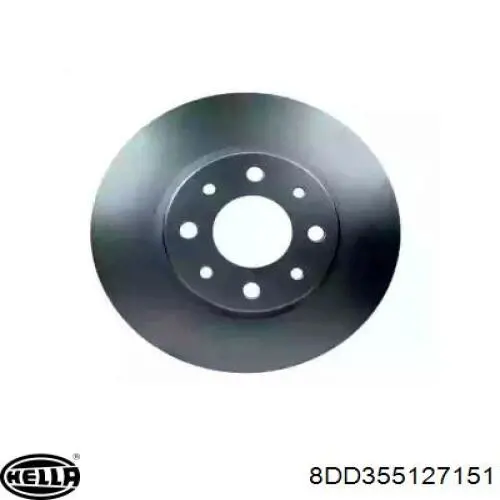 8DD355127151 HELLA диск гальмівний передній