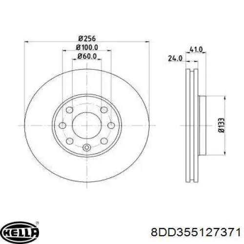 Диск переднього гальма Opel 1515000 ціна, від 71.08 USD
