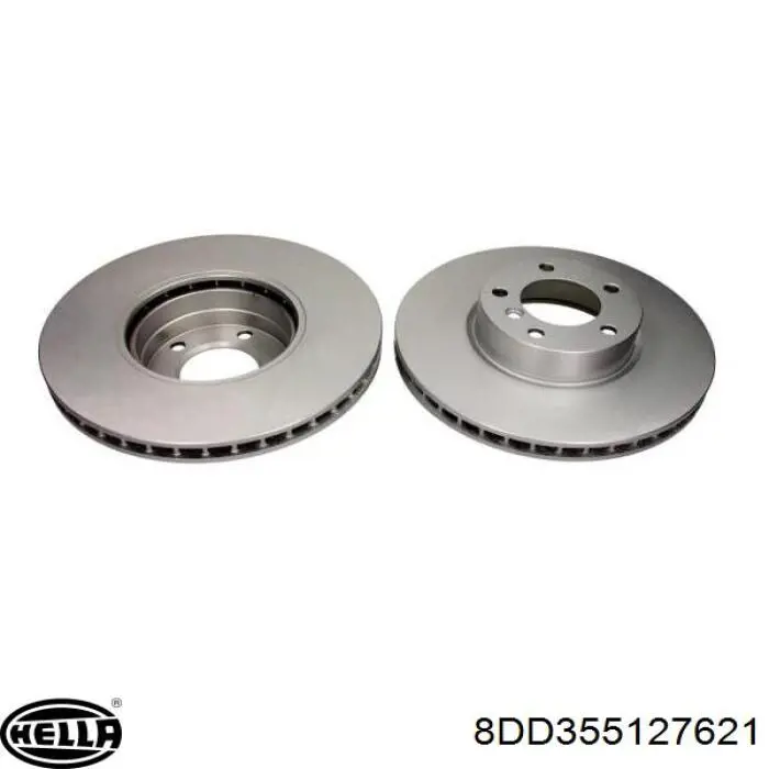 Гальмівні диски передні 8DD355127621 HELLA