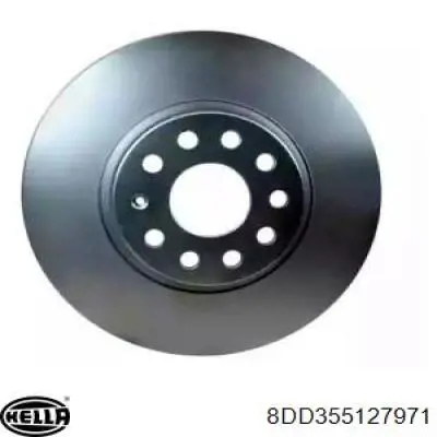 Диск переднього гальма HELLA 8DD355127971 ціна, від 45.06 USD