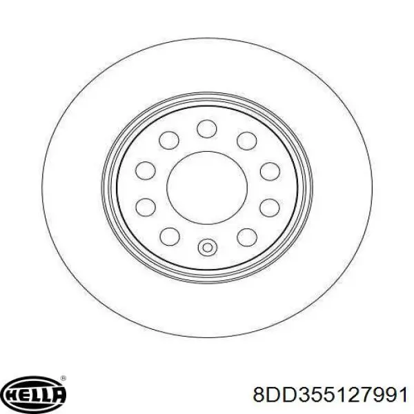 8DD355127991 HELLA Гальмо дискове переднє