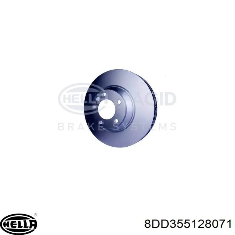 8DD355128071 HELLA Гальмо дискове переднє