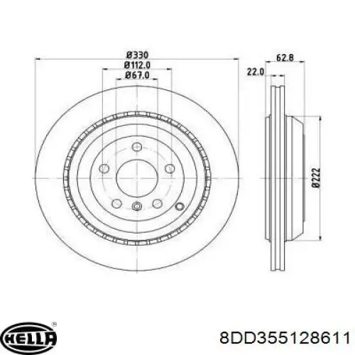 Задні дискові гальма Mercedes A164423131290 ціна, від 78.20 USD