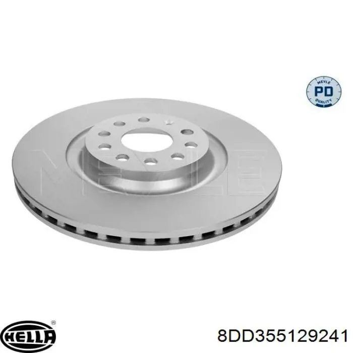 Диск гальмівний передній HELLA 8DD355129241