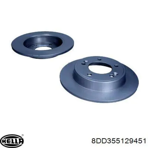 Гальмівні диски 8DD355129451 HELLA