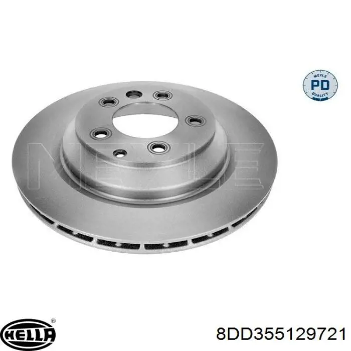 Купити 8DD355129721 HELLA Диск заднього гальма