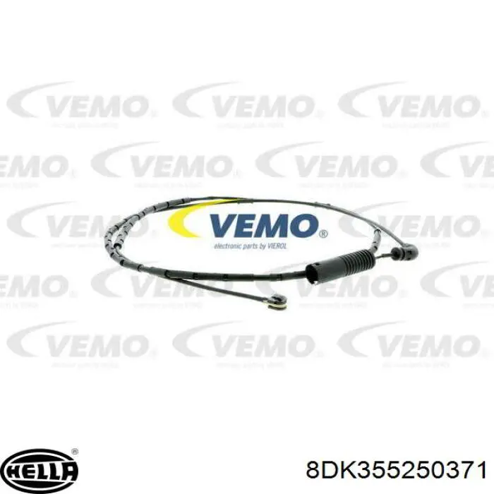 8DK355250371 HELLA Датчик зносу гальмівних колодок, задній