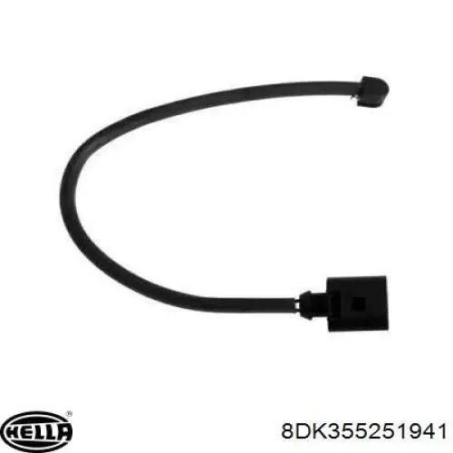 Сигналізатор знос гальмівних колодок HELLA 8DK355251941 ціна, від 4.83 USD