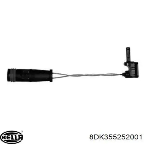 Купити 8DK355252001 HELLA Датчик зносу гальмівних колодок, задній