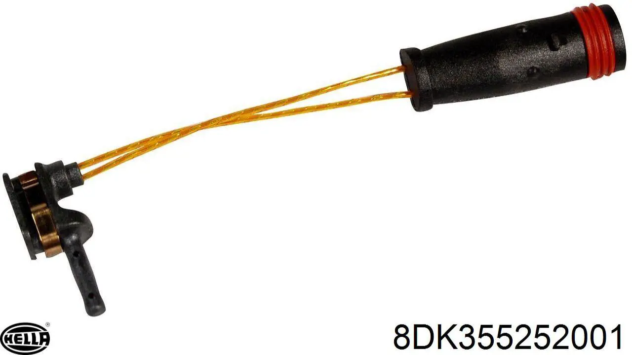 Купити 8DK355252001 HELLA Датчик зносу гальмівних колодок, задній