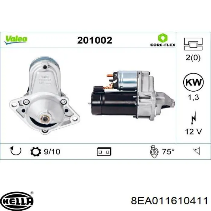 Стартер автомобільний VALEO 726137