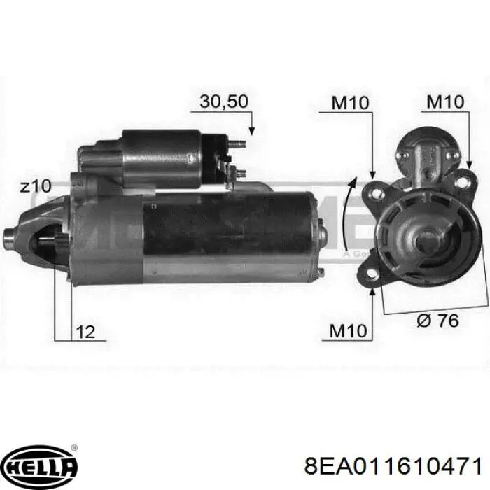 Стартер 1126987 Ford