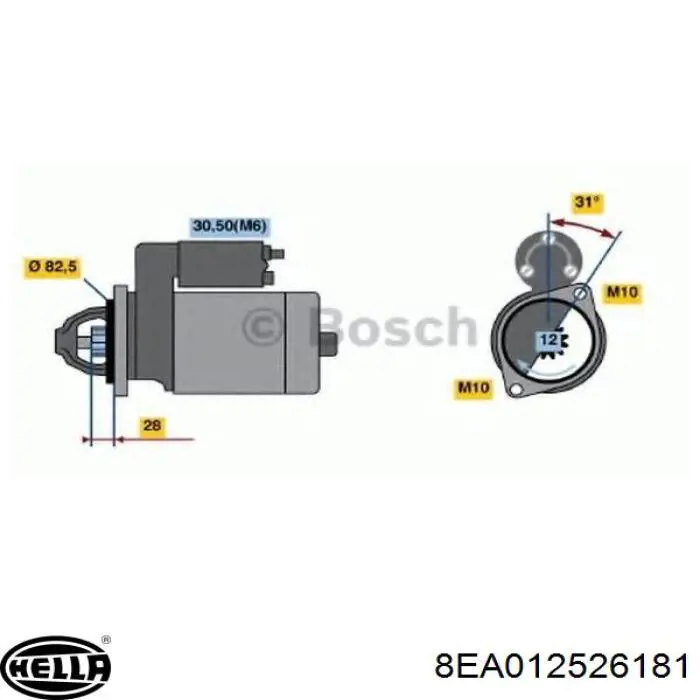 A0001115047 Mercedes Стартер двигуна