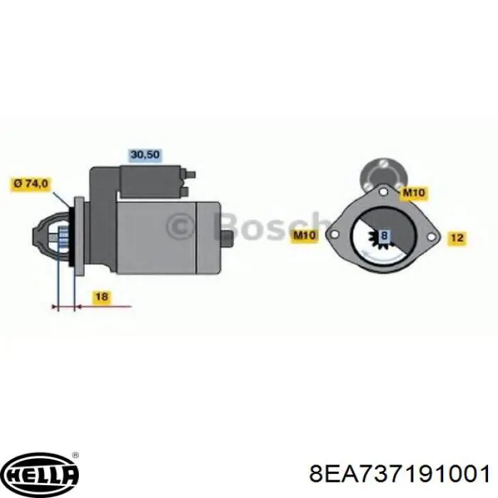 Стартер Mitsubishi M003T38882C ціна, від 50.67 USD