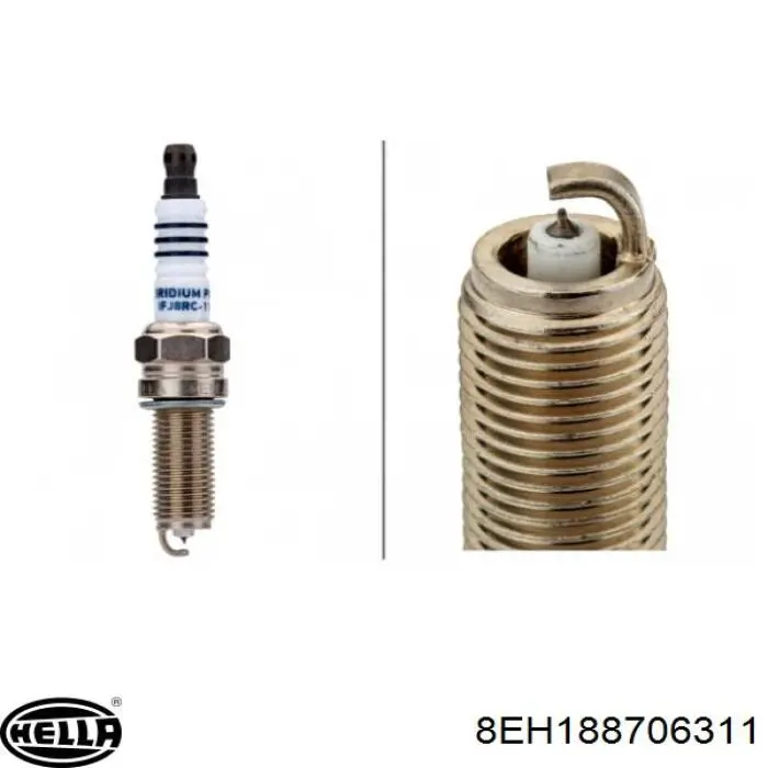 Свічки запалювання 8EH188706311 HELLA